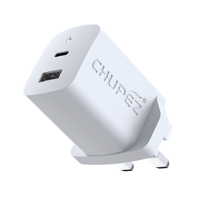 ODOGWU Quality 2 USB Port Phone Charger Type C-Lightning (iPhone)